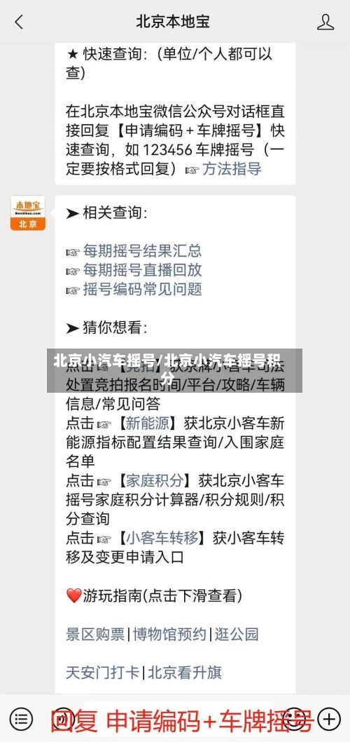 北京小汽车摇号/北京小汽车摇号积分