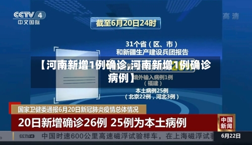 【河南新增1例确诊,河南新增1例确诊病例】