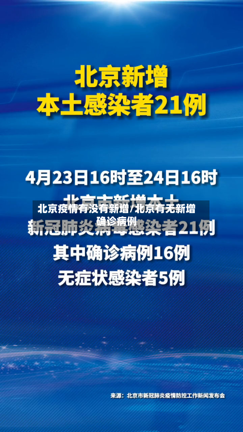 北京疫情有没有新增/北京有无新增确诊病例