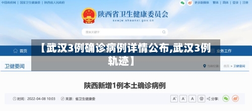 【武汉3例确诊病例详情公布,武汉3例轨迹】