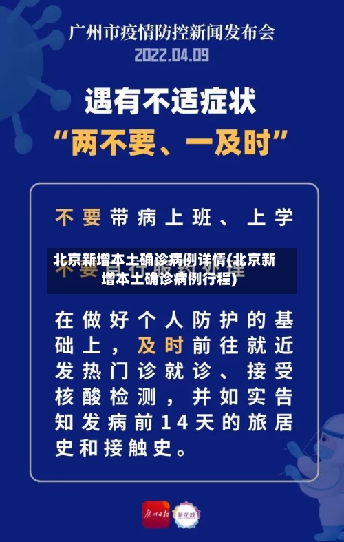 北京新增本土确诊病例详情(北京新增本土确诊病例行程)