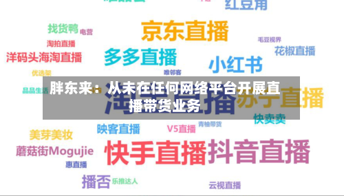 胖东来：从未在任何网络平台开展直播带货业务