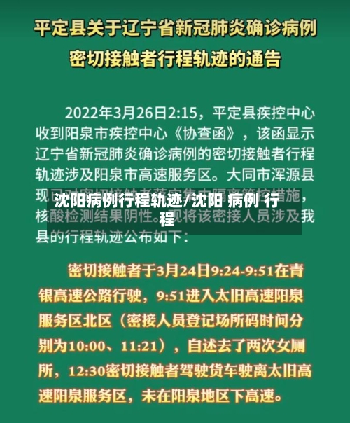 沈阳病例行程轨迹/沈阳 病例 行程