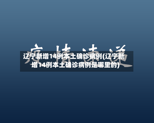 辽宁新增14例本土确诊病例(辽宁新增14例本土确诊病例是哪里的)