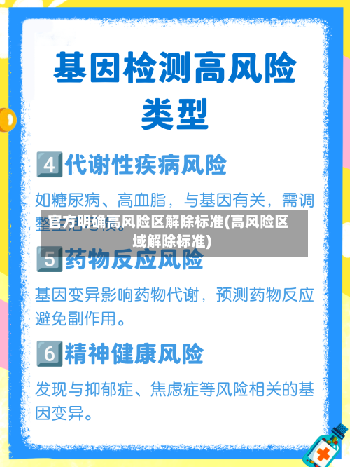 官方明确高风险区解除标准(高风险区域解除标准)