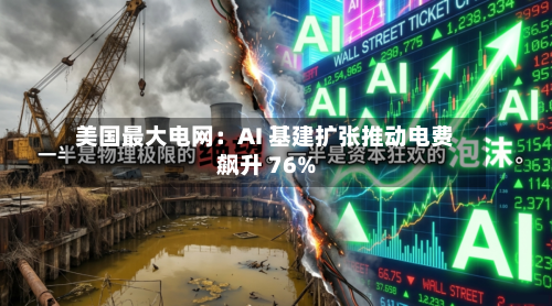 美国最大电网:AI 基建扩张推动电费飙升 76%