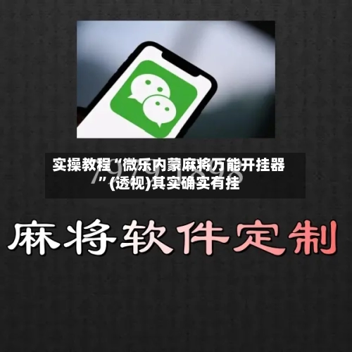 实操教程“微乐内蒙麻将万能开挂器”(透视)其实确实有挂